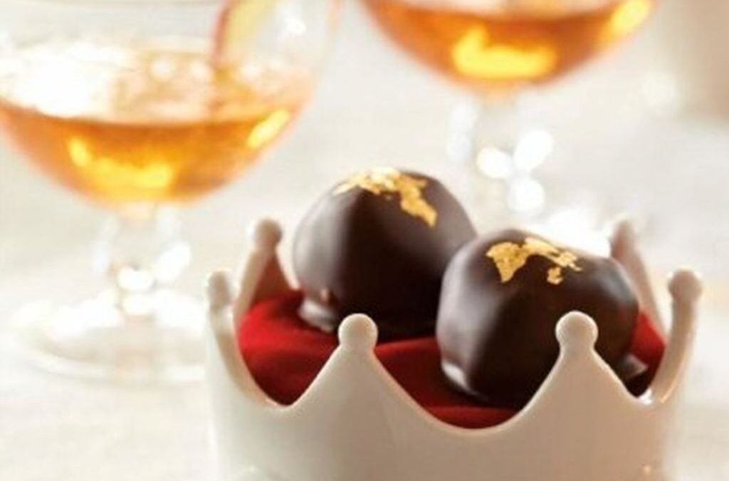 Gilded Caramel Red Prince Apple Truffles