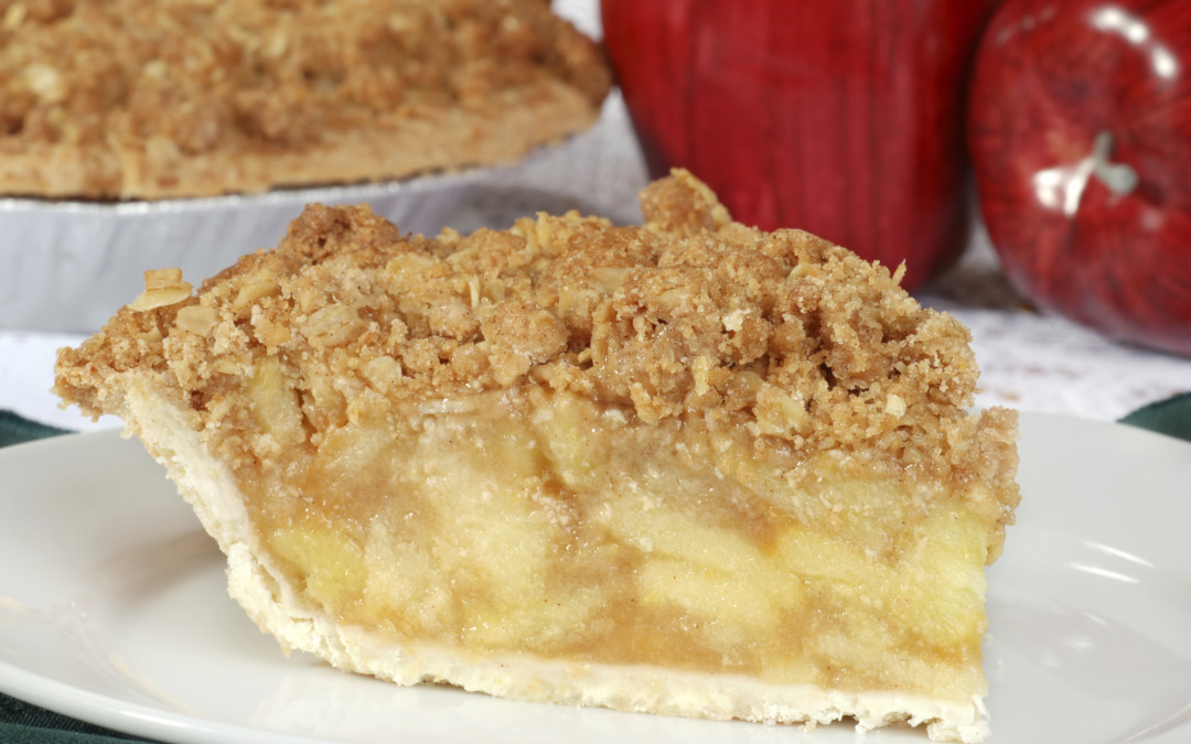 Tarte aux pommes Red Prince avec garniture croustillante