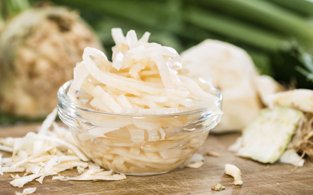 Salade de céleri rave aux pommes Red Prince