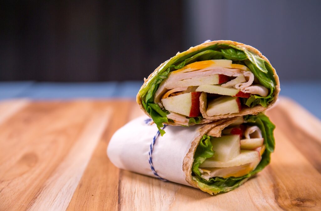 sandwich turkey apple wrap web