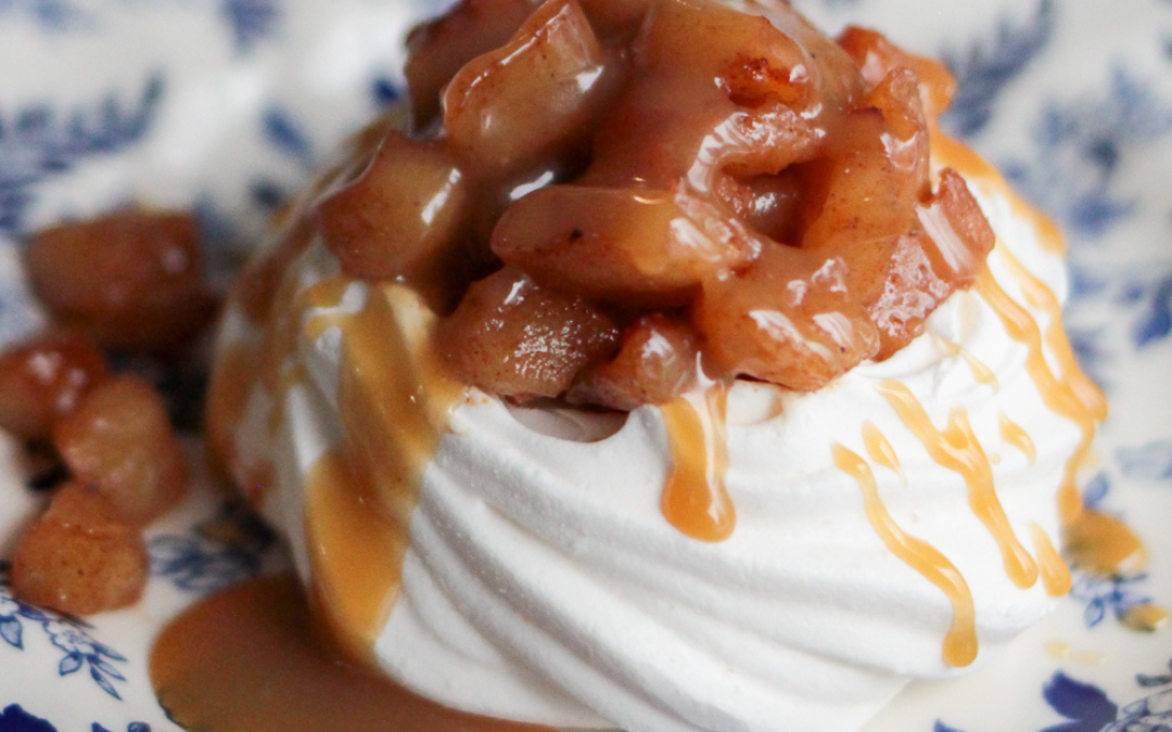 Red Prince Applesauce Pavlova